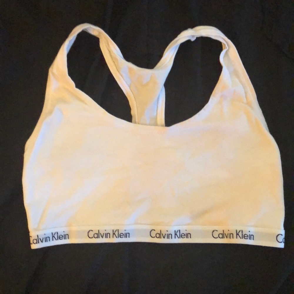 White Calvin Klein bra